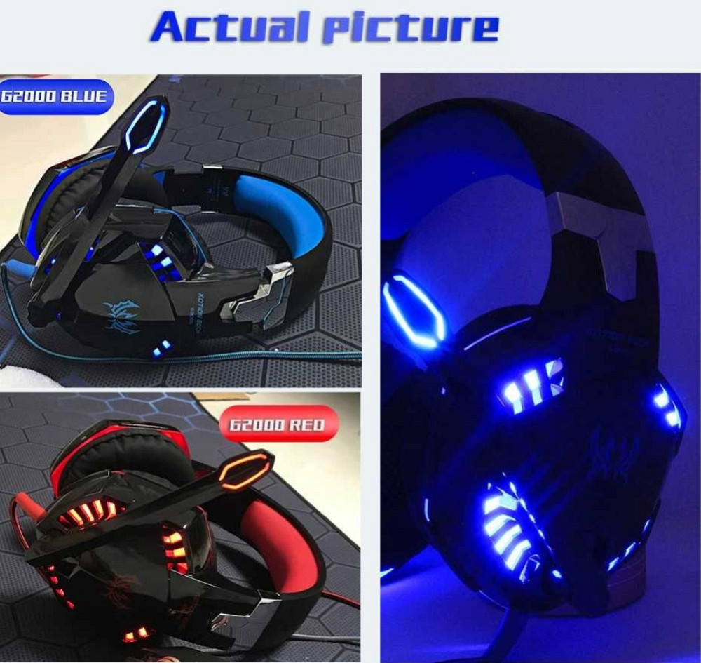 Ігрові навушники Kotion Each G2000 з мікрофоном і підсвіткою. Київ - фото 4