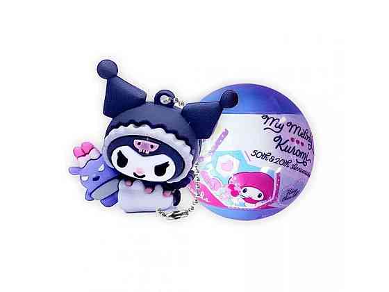 Фігурка Hello Kitty сюрприз на ланцюжку в кулі Моя Мелоді та Куромі, асорті HK024 ТМ COOL THINGS Київ