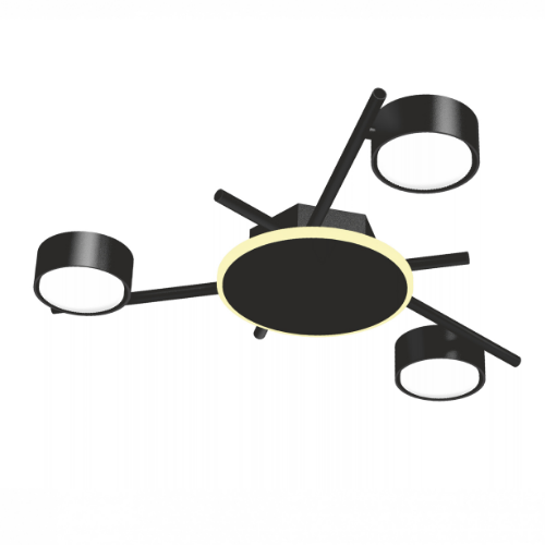 LED Світильник накладний під лампу 3*GX53 з підсвічуванням VL-SPF20B-BB Videx Житомир - фото 3