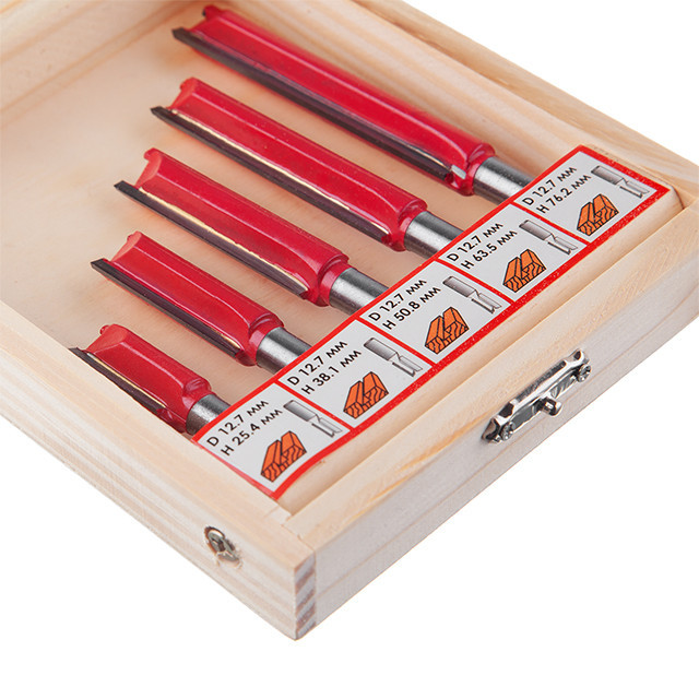 Набір фрез пазових прямих, 5 шт. INTERTOOL HT-0075 Киев - изображение 3