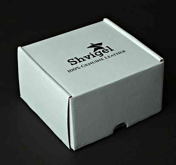 Чоловічий ремінь шкіряний чорний (SHVIGEL) Київ