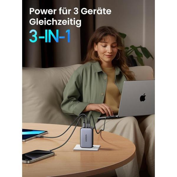 Адаптер живлення Ugreen Nexode X756 100W Луцьк - фото 3