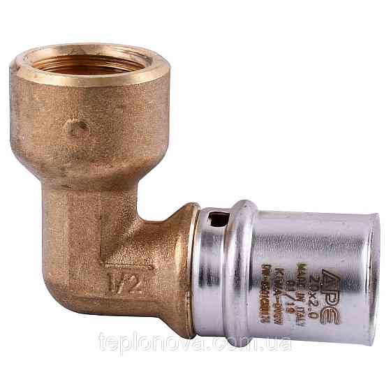 Уголок с внутренней резьбой пресс APE AP 152 1/2″х20 ITALY Черновцы