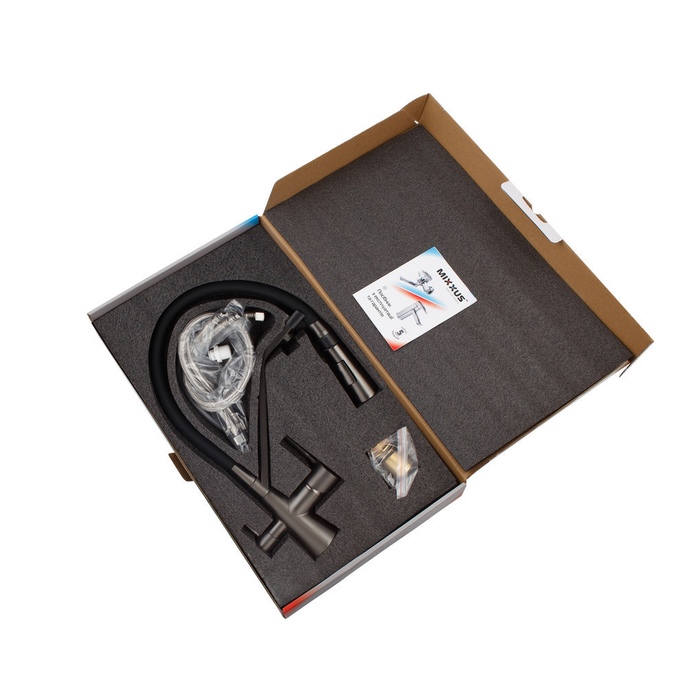 Змішувач для кухні Mixxus Premium Magnet 021 GRAPHITE REFL.BLACK (MI6975) ( 30834 ) Харьков - изображение 5
