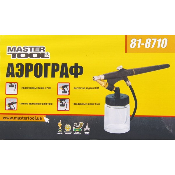 Мініаерограф із набором аксесуарів MASTERTOOL 81-8710 Полтава - фото 1