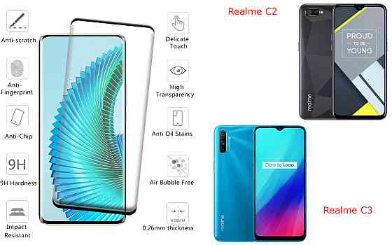 Захисне скло HyperGlass Pro для Realme C2, Realme C3 – максимальна чутливість та захист Київ