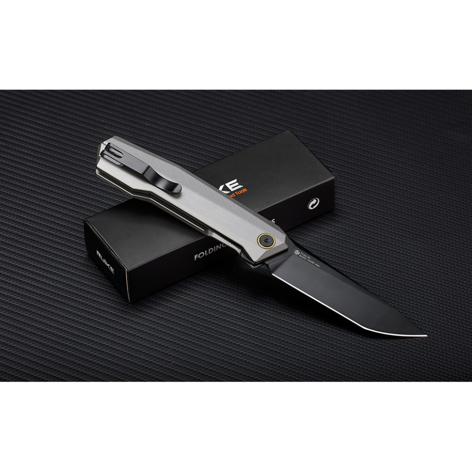 Ніж складаний туристичний Ruike P166-AК, (9.2 см) 14C28N / Aluminum сірий Київ - фото 8