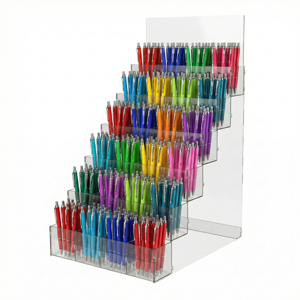 Підставка EKOSTAR для ручок та олівців 6 ярусів на 24 комірки Київ - фото 1