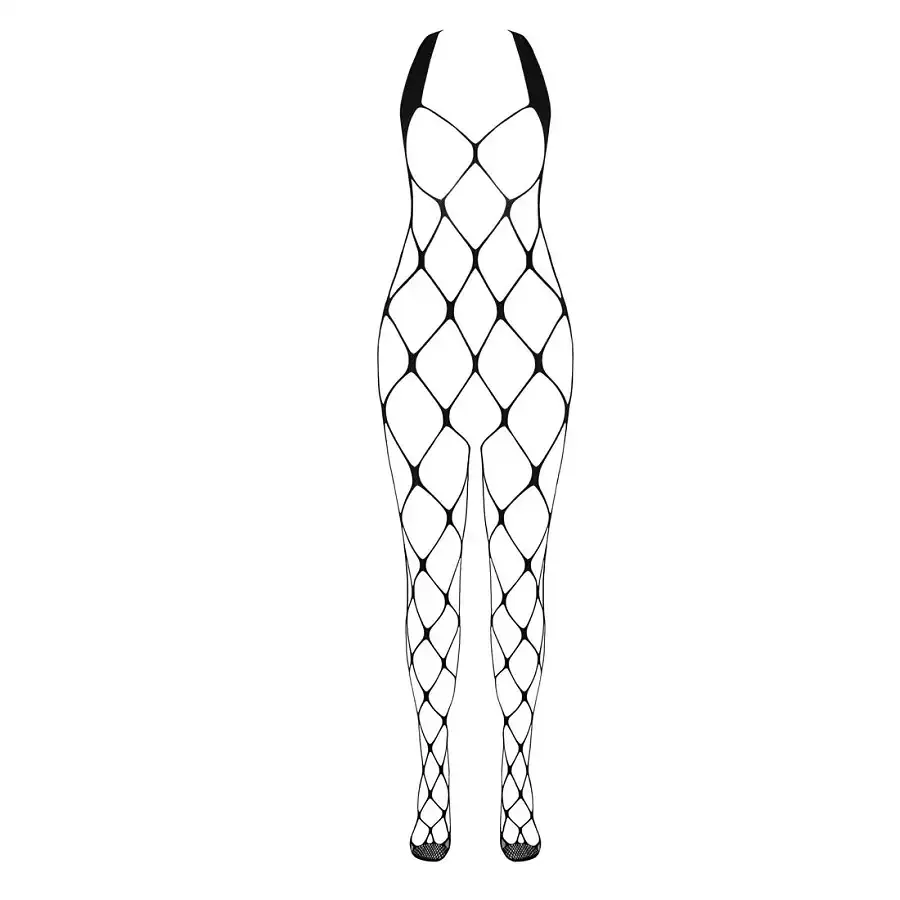 Бодістокінг у дуже велику сітку Passion BS091 black, з доступом Львів - фото 3