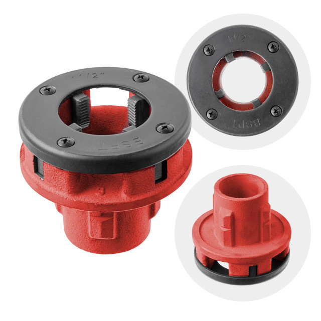 Набір плашок трубних 2шт для нарізки різьблення INTERTOOL SD-8002 Київ - фото 8