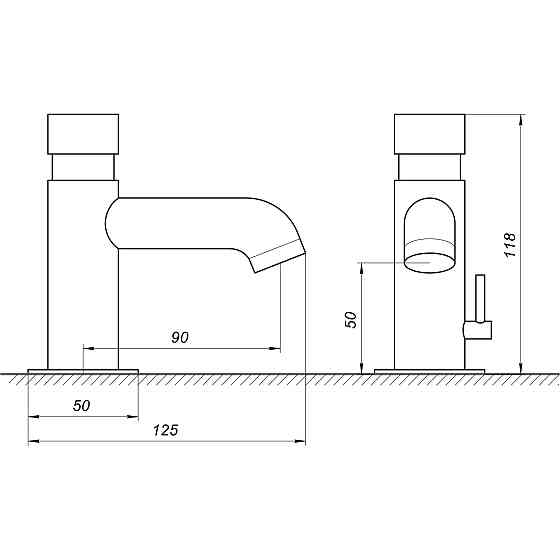 Змішувач-дозатор для умивальника TOPAZ TP-0302N Тернопіль