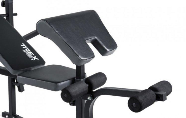 Лавка для жиму + 4 грифа + 85 кг дисків Гантелі, гирі, штанги та диски АВС пластик комплект Київ - фото 3