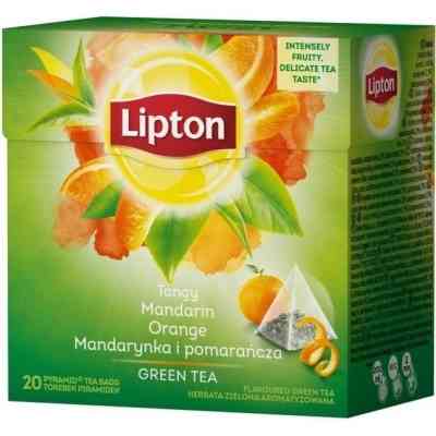 Чай Lipton зелений "Mandarine orange" 20 пакетиків (5063270108376) Вінниця