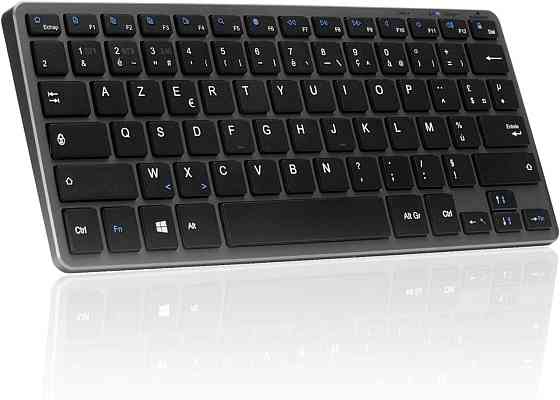 Беспроводная миниклавиатура Bluetooth 2,4 ГГц приемник тихая компактная 14 мультимедийных клавиш USB-C AZERTY Киев