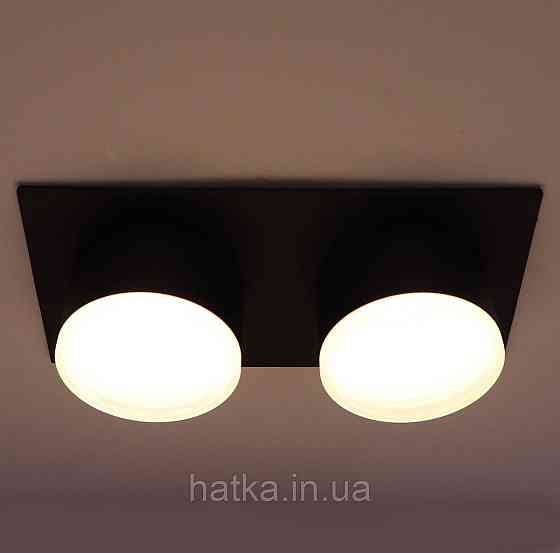 Светильник точечный Sirius PRD S 3626S-2 BK на 2 лампочки Киев