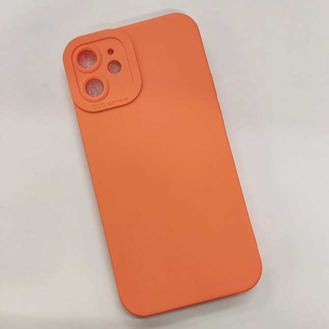 Чехол Silicone Case FULL CAMERA Iphone 12mini Orange Київ - фото 2