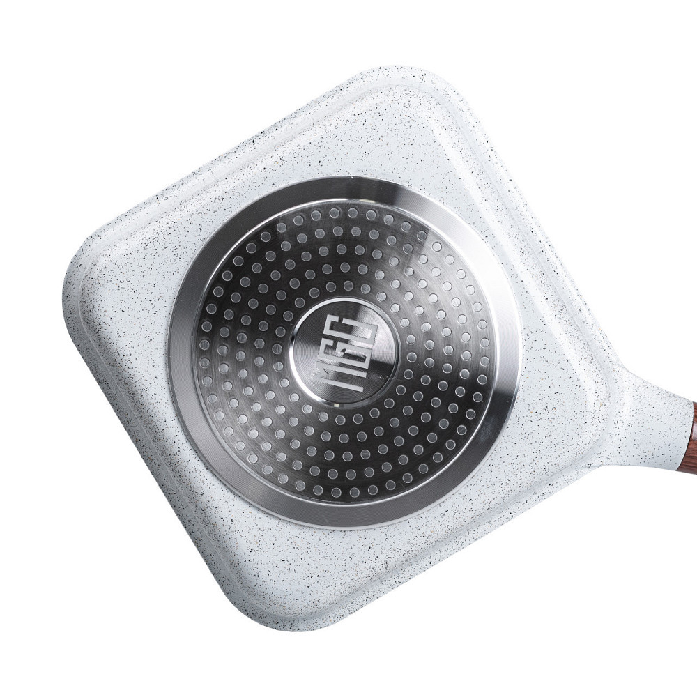 Сковорода-гриль алюминиевая,квадратная,2,5 л,с антипригарным покрытием,24 см MGC White HP-4-438W SBR Киев - изображение 9