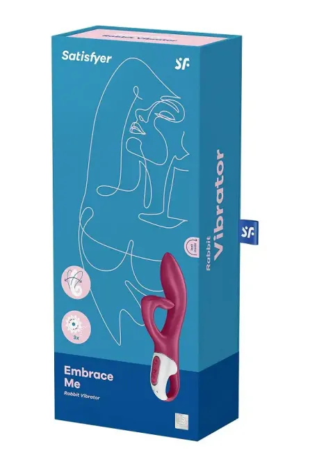 Вібратор-кролик із потрійним відростком Satisfyer Embrace me Berry, 2 мотори, діаметр 3,6 см Львів - фото 7