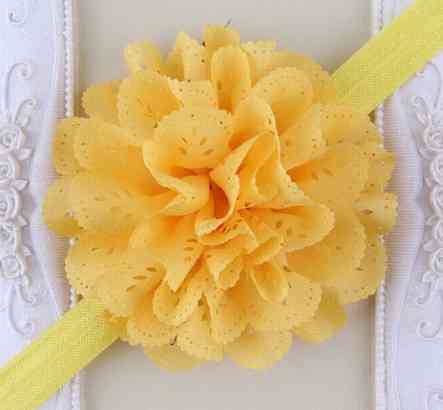 Дитяча пов`язка на голову для новонароджних one size жовтий Київ