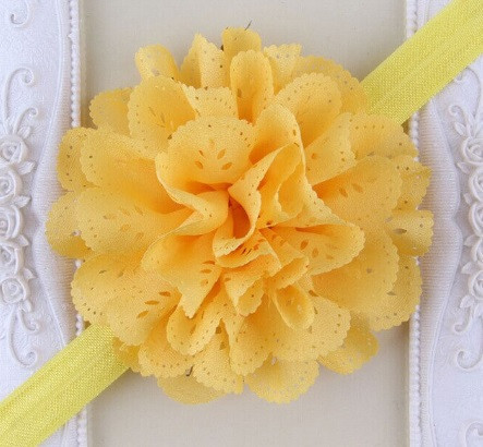 Дитяча пов`язка на голову для новонароджних one size жовтий Київ - фото 1