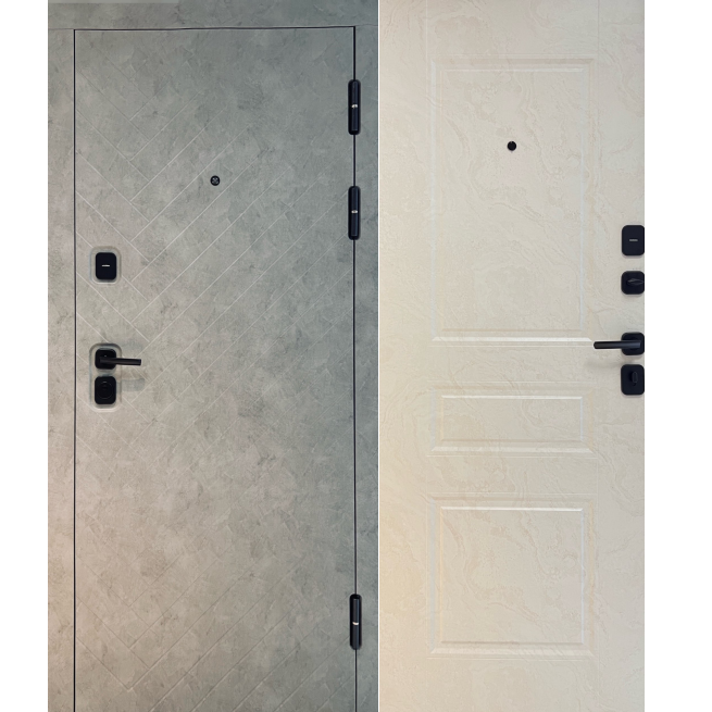 Входные двери ТАРИМУС Афина Бетон Снежный Киев - изображение 1