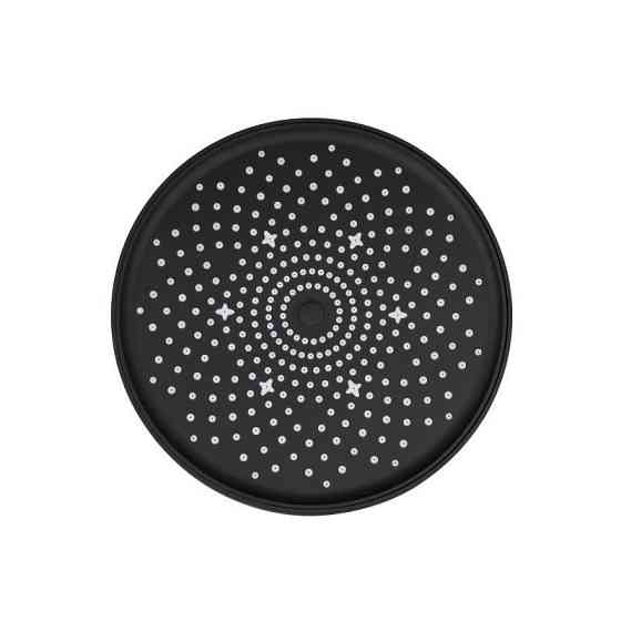 Лейка для верхнего душа пластик Qtap Hlavova D 230 мм круглая QTHLA107BLM45788 Black Matt Харьков