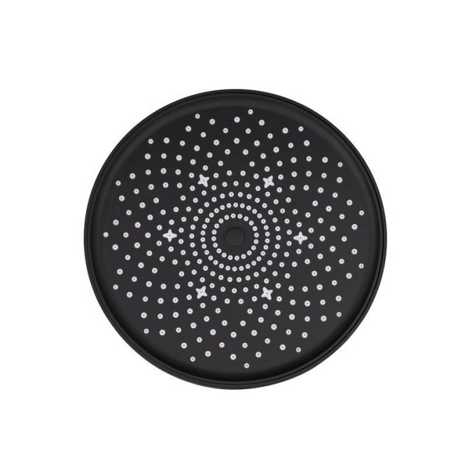 Лейка для верхнего душа пластик Qtap Hlavova D 230 мм круглая QTHLA107BLM45788 Black Matt Харьков - изображение 3