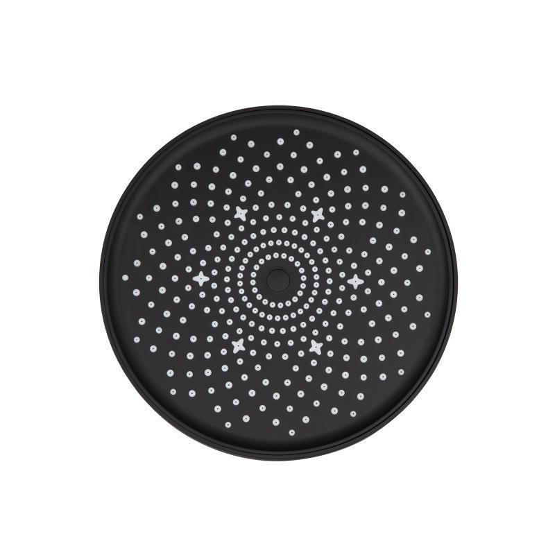 Лейка для верхнего душа пластик Qtap Hlavova D 230 мм круглая QTHLA107BLM45788 Black Matt Харьков - изображение 3