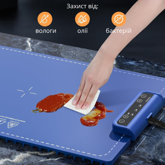 Коврик силиконовый на кухню для подогрева и размораживания пищи, напитков,готовых блюд детских бутылочек Каменец-Подольский