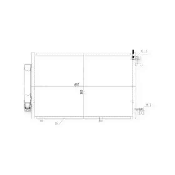 Радиатор Ford Fiesta 1.25-1.6 08- кондиционера Мукачево