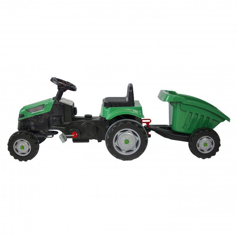 Дитячий педальний трактор з причепом Woopie MAX 28286 на педалях для дітей Київ - фото 2