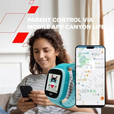 Смарт-часы Canyon Sunny KW-48 Video 4G GPS Games Music Yellow/Green (CNE-KW48YG) Винница - изображение 7