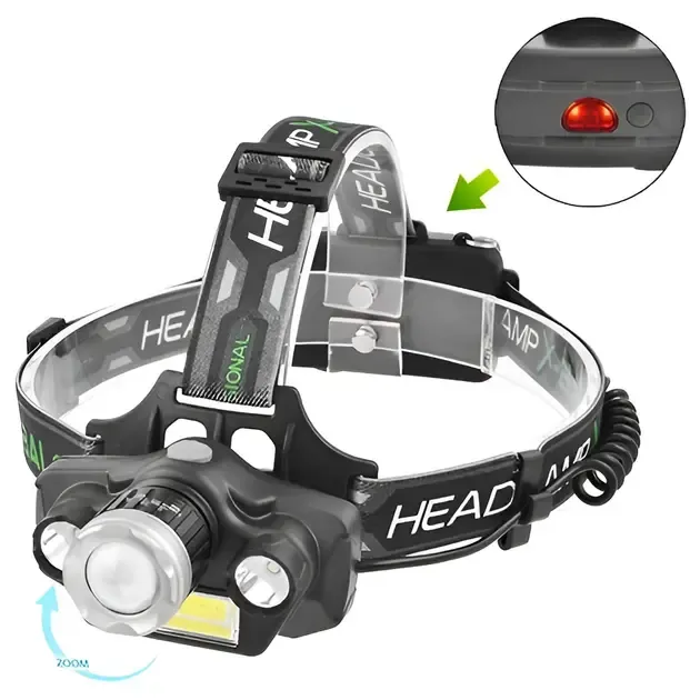 Налобный аккумуляторный фонарик BL-T45-T6 Коломия - фото 1