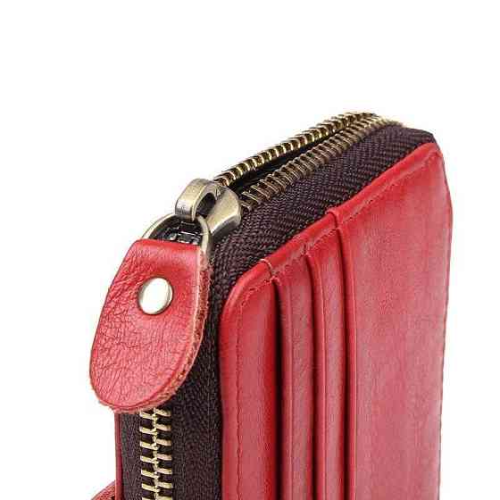 Візитниця Vintage 14959 шкіряна Червона Київ