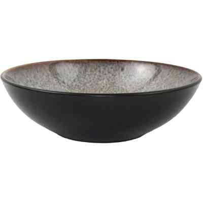 Тарелка Ardesto Bolzano, 630мл, 18см, кераміка, чорно-коричневий (AR2918BB) Винница