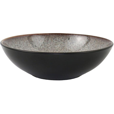 Тарілка Ardesto Bolzano, 630мл, 18см, кераміка, чорно-коричневий (AR2918BB) Вінниця - фото 1