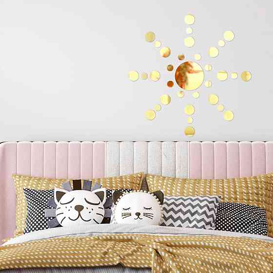 Зеркальный акриловый декор золото, 33 штуки Киев