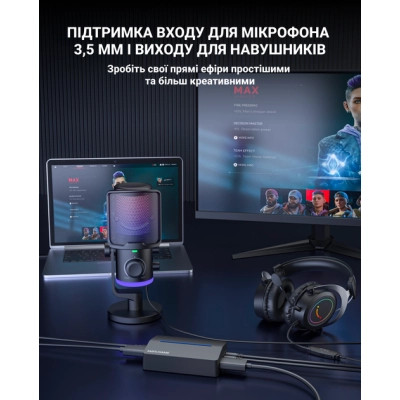 Пристрій захоплення відео Fifine V3 Game collection card (V3) Вінниця - фото 8