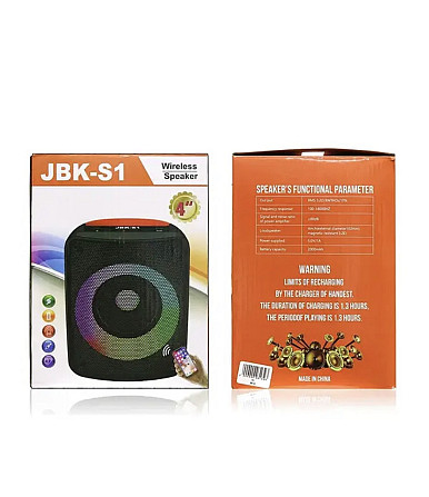 Колонка музична портативна Bluetooth JBK-S1/ 8514 (30 шт/ящ) Київ - фото 2