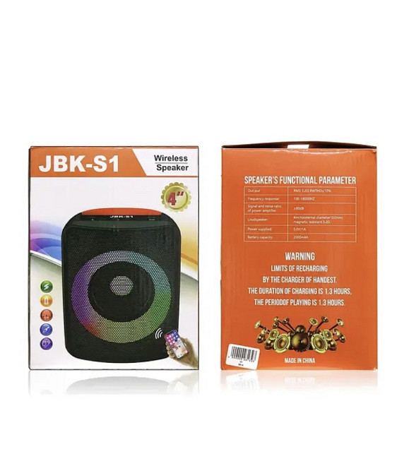 Колонка музична портативна Bluetooth JBK-S1/ 8514 (30 шт/ящ) Одеса - фото 2