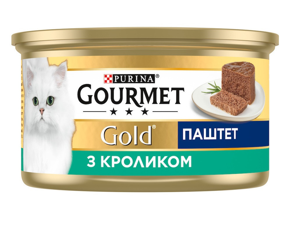 Консерва Gourmet Gold (Гурме Голд) для кошек паштет с кроликом 85 г Purina Винница - изображение 1