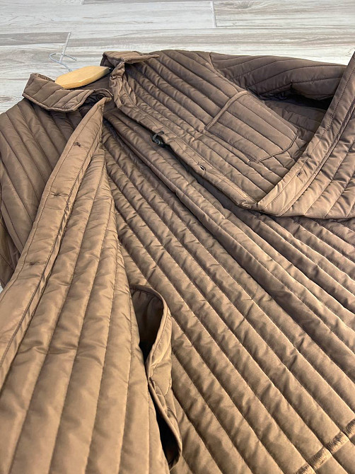 Куртка жіноча Lady Yep 9089 сорочка подовжена оверсайз стьобана демісезонна one size, коричневий, one size Київ - фото 3