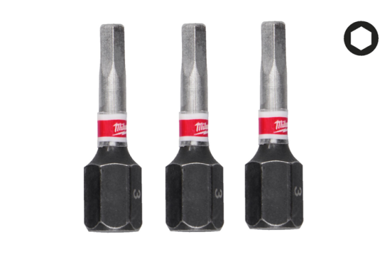 Бита SHOCKWAVE MILWAUKEE, Hex3, 25мм, (3шт) Одесса