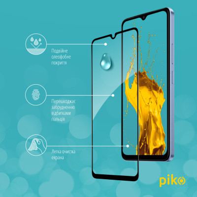 Стекло защитное Piko Full Glue Xiaomi Redmi A3 Black (1283126591228) Винница - изображение 4