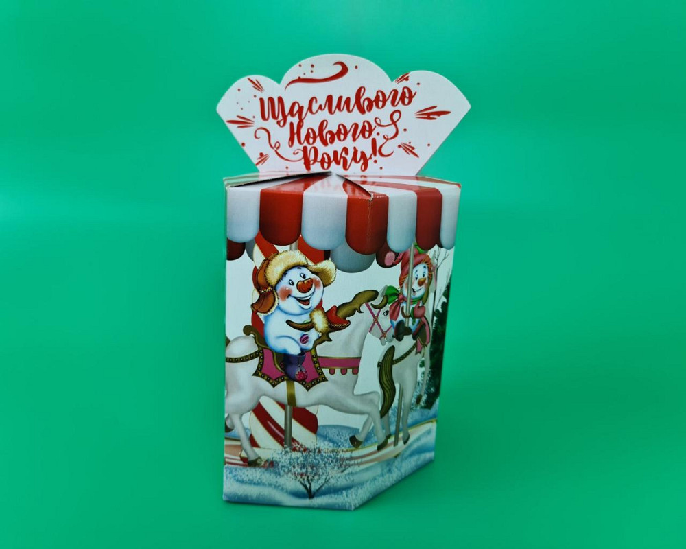 Праздничная упаковка  для новогодних подарков (700грм) №211с 