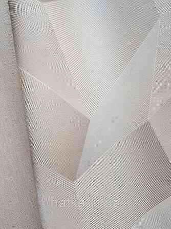 Шпалери метрові вінілові на флізеліні Sintra Vila геометрія фігури 3д сірі бежеві сріблясті 534632 Київ