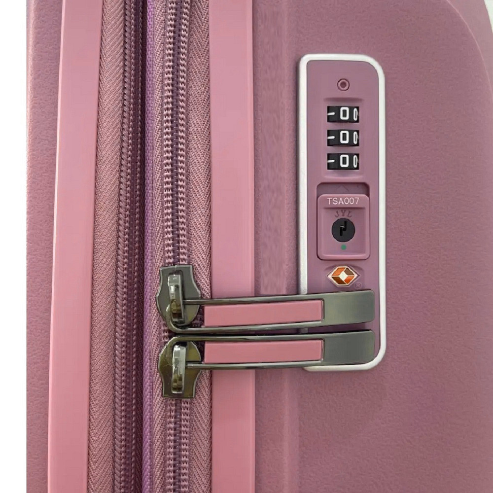 Валіза пластикова AIRTEX 245 мала 55 см рожева Київ - фото 7