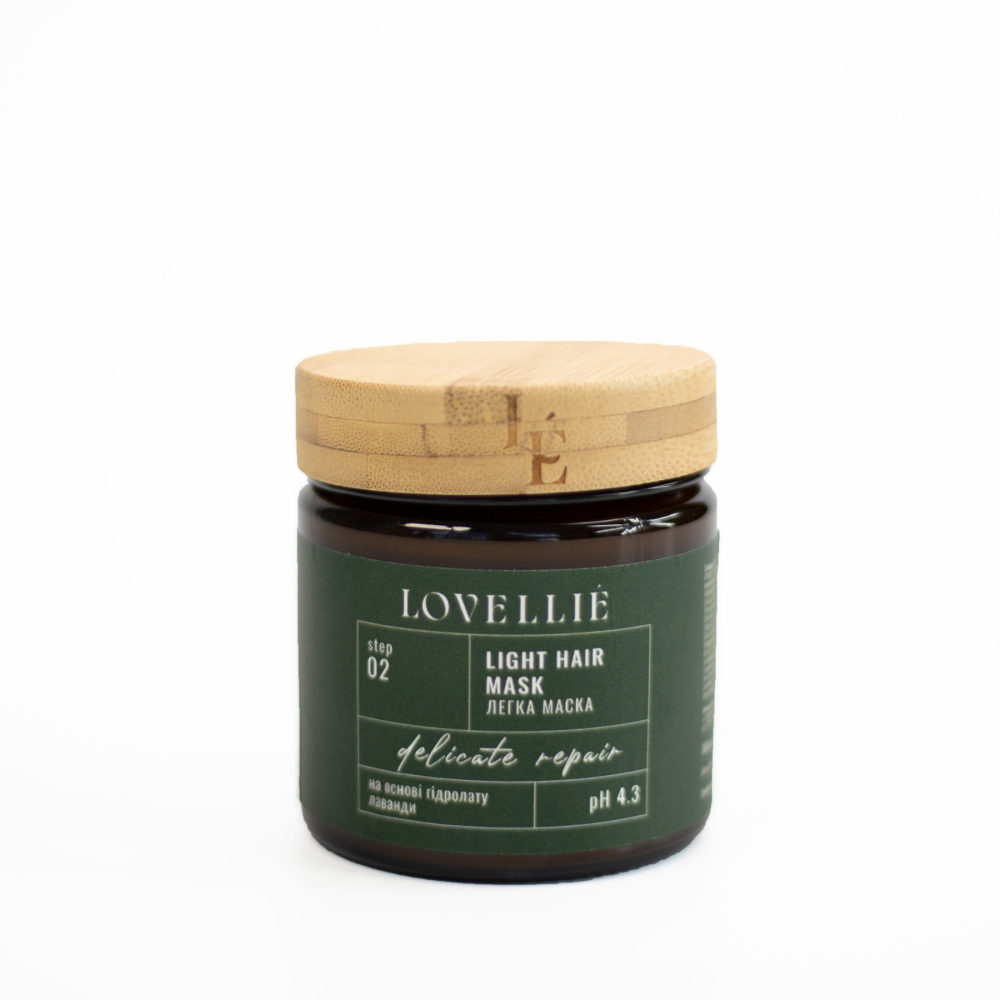 Легка кремова маска Делікатне відновлення Light Hair Mask Delicate Repair LOVELLIE 100 мл Київ - фото 1