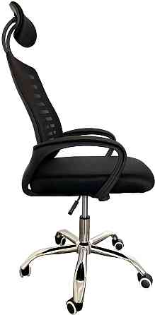 Офисное кресло руководителя Tehforward Miami хром Tilt Черный Киев