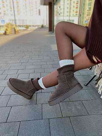 Уги жіночі HENGJI T56-7 шоколадні (зима, замша натуральна) (6010) 37 Коломия